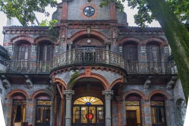 浙江湖州南浔古镇南浔张静江故居风景