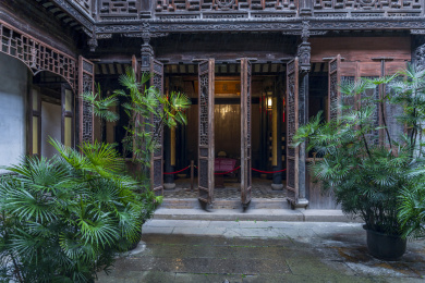 浙江湖州南浔古镇南浔张静江故居风景