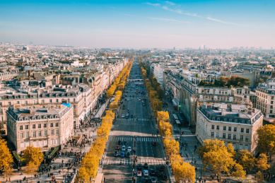 美丽的法国巴黎城市风光