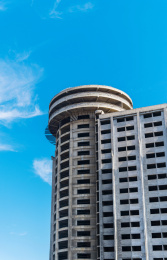 未建成的高层建筑局部