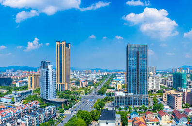 浙江省余姚市城市风光