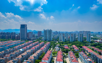 浙江省余姚市城市风光