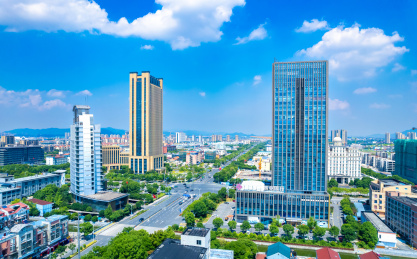 浙江省余姚市城市风光