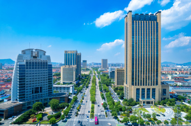 浙江省余姚市城市风光