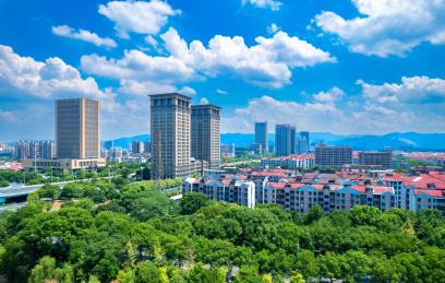 浙江省余姚市城市风光