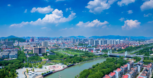 浙江省余姚市最良桥城市环境