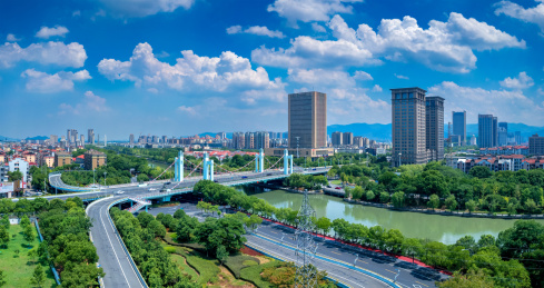 浙江省余姚市最良桥城市环境