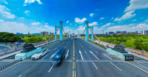 浙江省余姚市最良桥城市环境