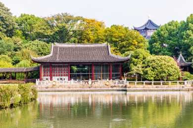 中国江苏苏州盘门景区风光