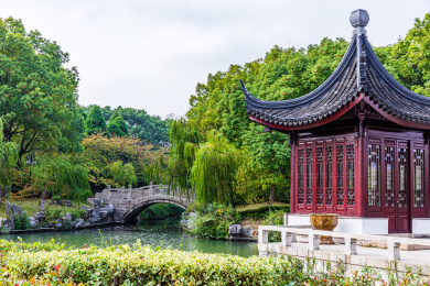 中国江苏苏州盘门景区风光