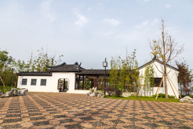 苏州市石湖公园秋季风光