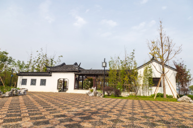 苏州市石湖公园秋季风光