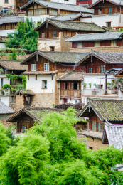 山区里的新农村风貌