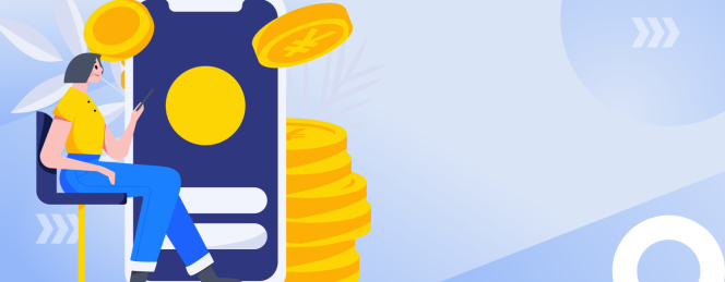 互联网金融理财投资扁平矢量概念运营插画