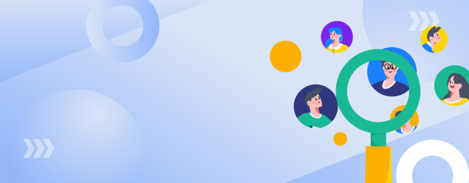 求职面试的人员扁平矢量概念运营插画