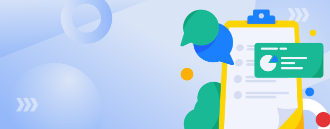 邀请好友进行测评调查扁平矢量概念运营插画