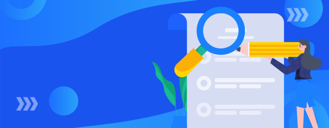 邀请好友进行测评调查扁平矢量概念运营插画