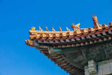 北京故宫房檐上的五脊六兽