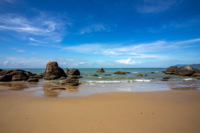 中国海南三亚天涯海角风景区自然风光