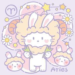 紫璎兔Q版星座系列白羊座