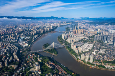 中国福建省福州市城市风光