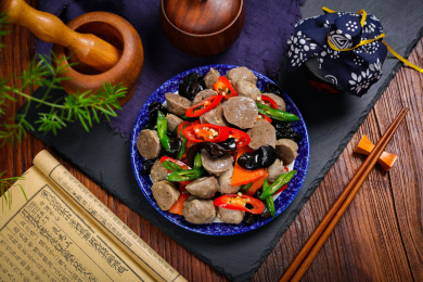 美味下酒菜小炒手打牛丸