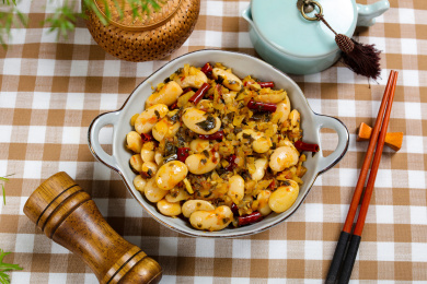 美味下饭菜腌菜炒芸豆