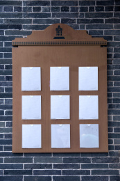 广东江门市自力村管理人员考勤木牌