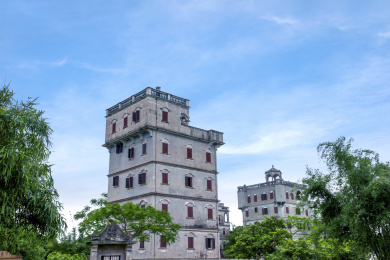 广东江门市世界文化遗产自力村碉楼