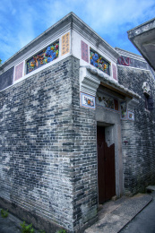 广东江门市世界文化遗产自力村碉楼门庭