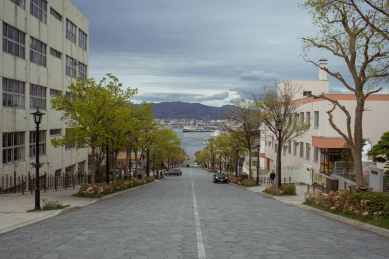 日本北海道函馆八幡坂