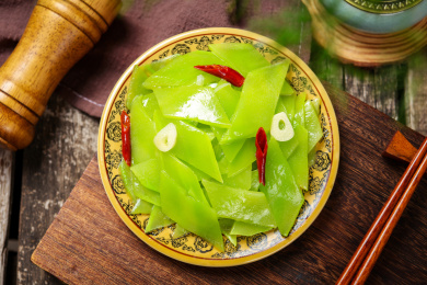 外卖美食干椒辣炒青笋