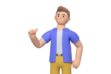 三维建模的卡通男人