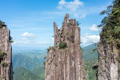 中国湖南省郴州市莽山五指峰