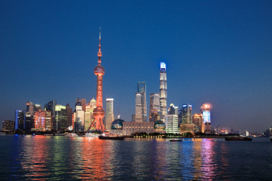 上海外滩建筑夜景