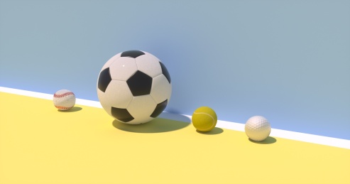 足球棒球创意图