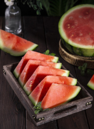 新鲜水果西瓜切片