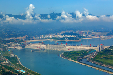 三峡大坝全貌