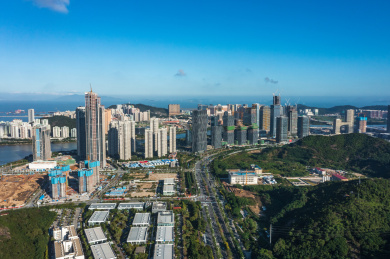 横琴粤澳深度合作区城市风光航拍