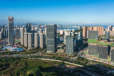 横琴粤澳深度合作区城市风光航拍