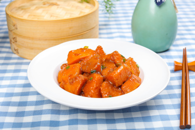 家常小炒菜肴炒南瓜