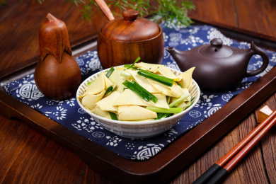 美味家常菜韭菜炒豆腐皮