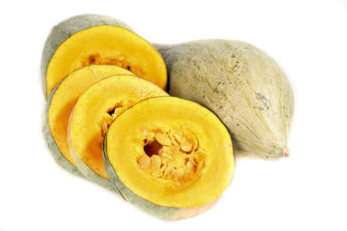 白底上的贵族南瓜