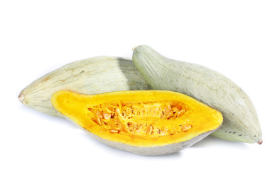 白底上的贵族南瓜