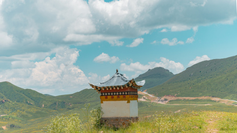 中国甘南郎木寺风景