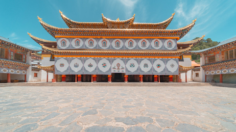 中国甘南郎木寺风景