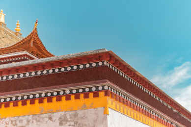 中国甘南郎木寺风景