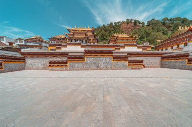 中国甘南郎木寺风景