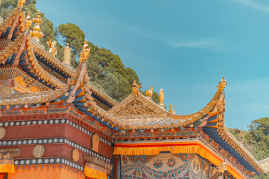 中国甘南郎木寺风景