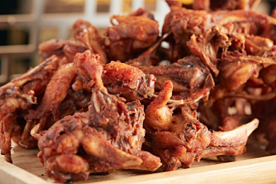 西餐油炸鸡叉骨鸡架